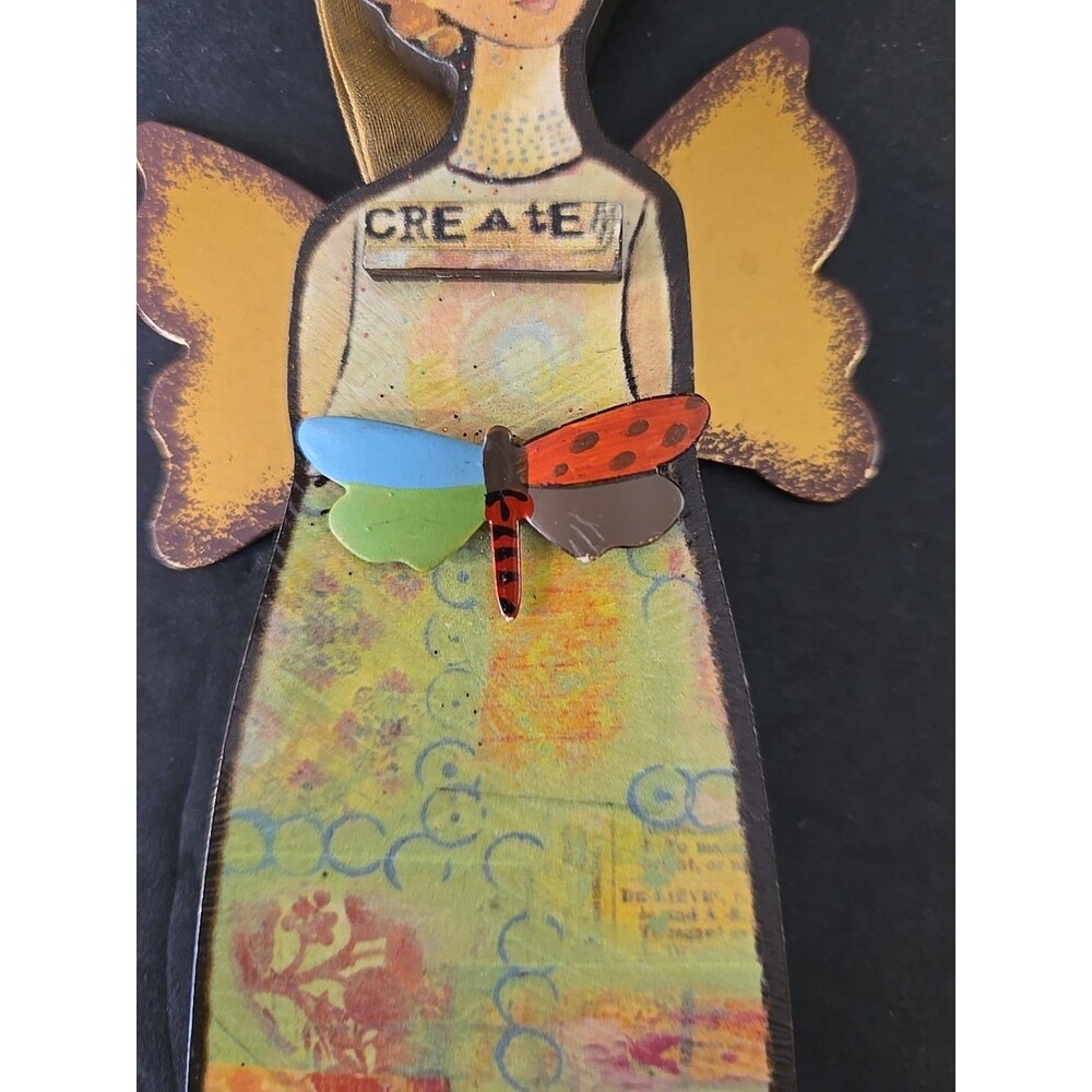 2009 Demdaco The Kelly Rae Roberts Collection ‘Create’ Butterfly Ornament Hang - Picture 4 of 9